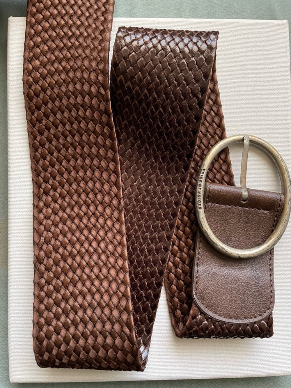 Brown braided belt - Picture 9 of 15